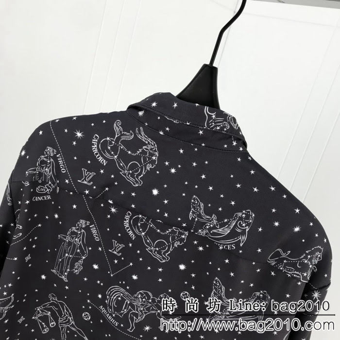 L19ss L KIM JONES 星空系列 星座襯衫 定制原版 微厚絲光混紡面料 ydi2365